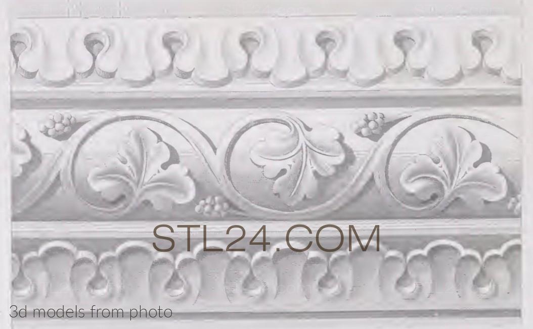 Фризы (FRIESE_0209 -  | 3D model 3DSMAX / OBJ / STL) 3D модель для ЧПУ станка
